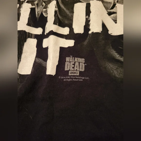 Black Walking Dead Darryl Dixon Killing It Shirt - Picture 3 of 4